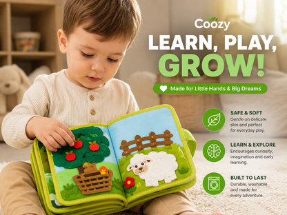 Multi-Page Felt Early Education Busy Book for Children